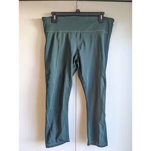 Gap Fit Women's Green High Waisted Elastic Pull On Skinny Leggings Pant Size XL